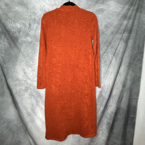 Lot 4 Long Cardigans Dusters Women M/S Black Orange Red Pink Staple Comfy Warm - Picture 6 of 13